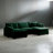Oversized modular cushioned sofa with conversible ottoman-1219880098