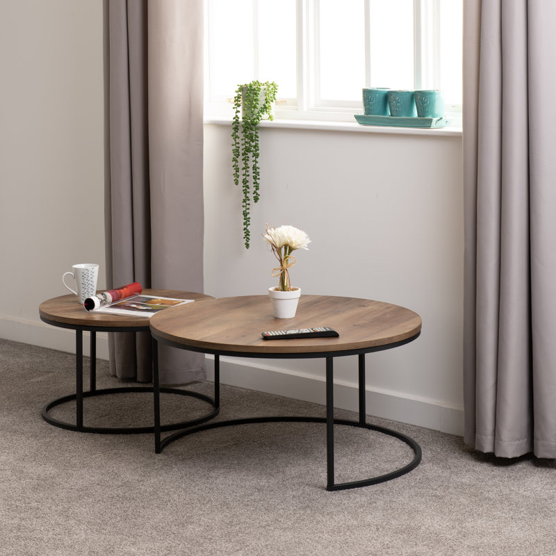 Douros 2 Piece Coffee Table Set, Oak