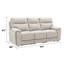 Ensemble canapé et causeuse inclinables Maddox 2 pièces en tissu texturé avec porte-gobelets dissimulés-1380343600-1380343607