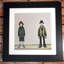 Lowry Style - Framed Print of A Couple - 12" Square Black Ash Frame
