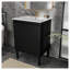 Meuble-lavabo de 24 po avec lavabo, structure autoportante pour la stabilité, portes à fermeture douce pour un fonctionnement silencieux, finition en chêne élégant pour une esthétique moderne (lavabo blanc)-1285999904-1285999917