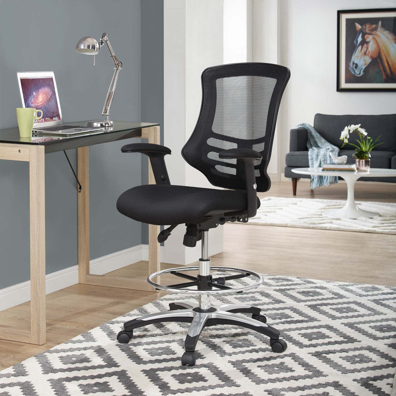 Chaise de dessinateur Calibrate Mesh par Modway, Noir
