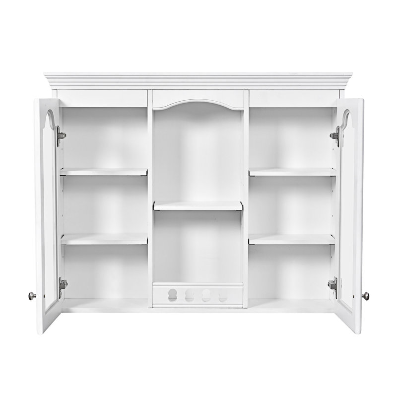 Armoire à pharmacie murale avec portes en verre