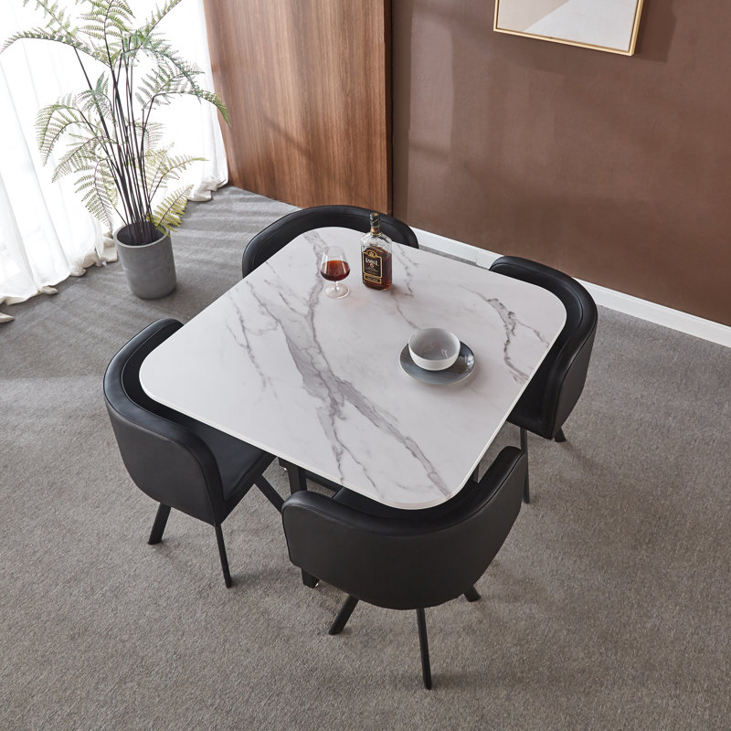 Stalcup 4-Person Trestle Dining Set | Stylish & Durable