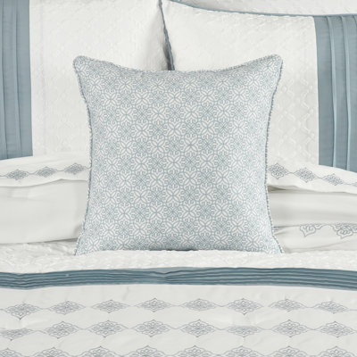 Trilogy 16" Square Decorative Throw Pillow Blue