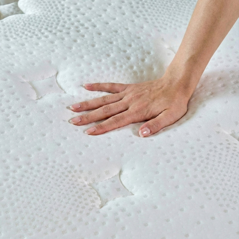 Grand matelas hybride ferme 12 pouces avec mousse viscoélastique et ressorts ensachés individuellement, 12", Grand lit