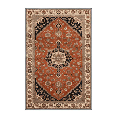 Tapis brun lavable à la machine