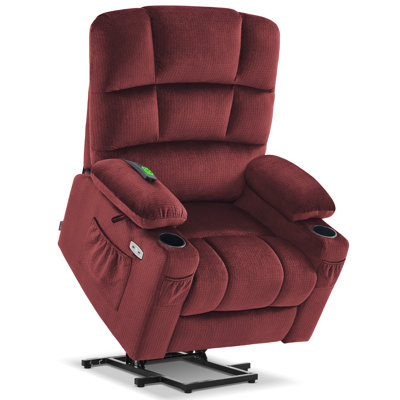 Nihat   Lay Flat Dual Motor Power Recliner Lift Chair with Massage and Heat
