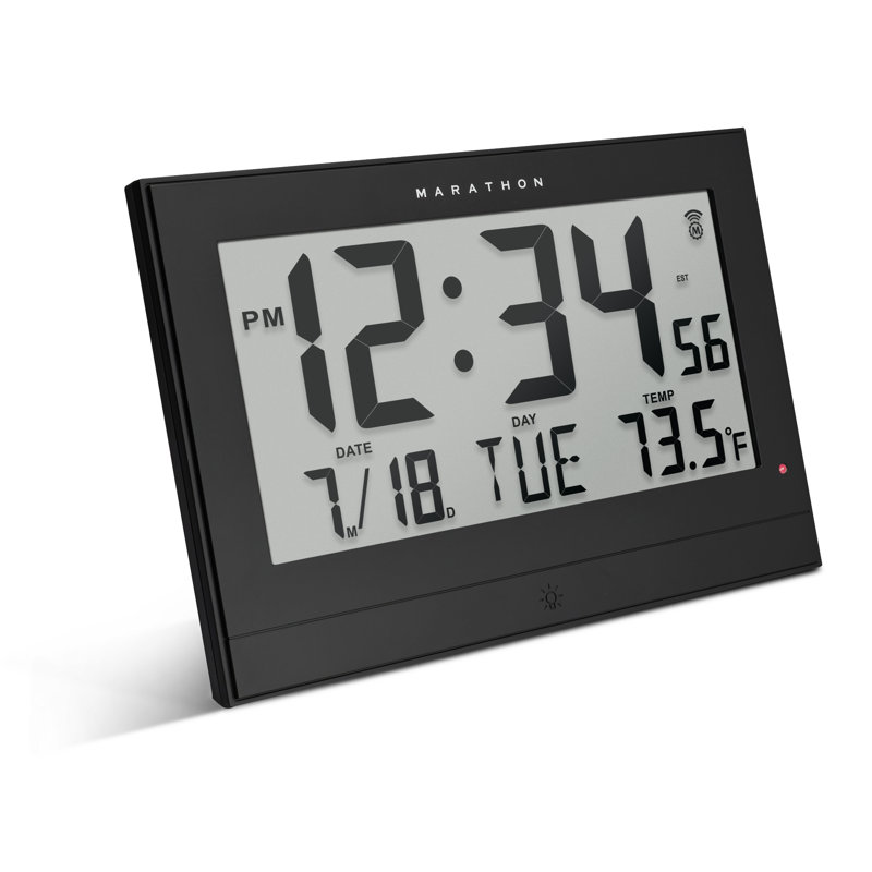 Horloge à réglage automatique avec rétroéclairage automatique et adaptateur d'alimentation