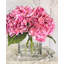 Véritable hydrangées dans un vase, arrangement de fausses fleurs artificielles-115191927