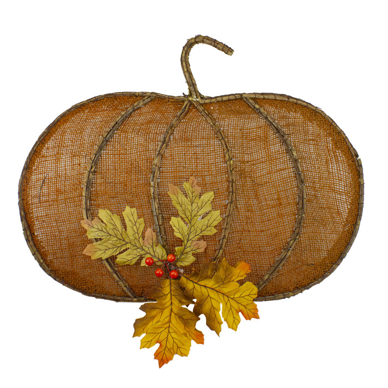 Tenture murale citrouille d’automne 19 "et vigne d’automne