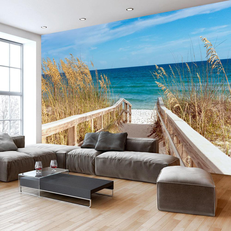 Murale Alakay Summer At The Seaside, L 27 po x l 39 po