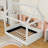 Full Upholstered Daybed with LED Light-1503821777
