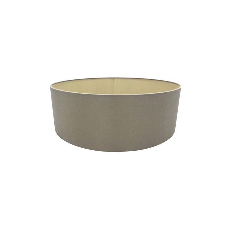 15cm H Faux Silk Bowl Pendant Shade, Taupe