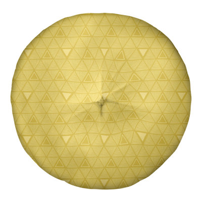 Coussin de sol triangulaire dessiné à la main