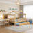 Full Size Wooden House Bed With Trundle-1310478636-1310478632