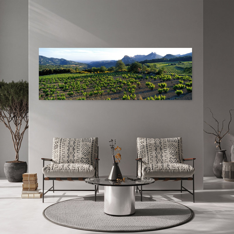 «Vineyard Dentelles De Montmirail», art contemporain contemporain, H 20 po x l 60 po