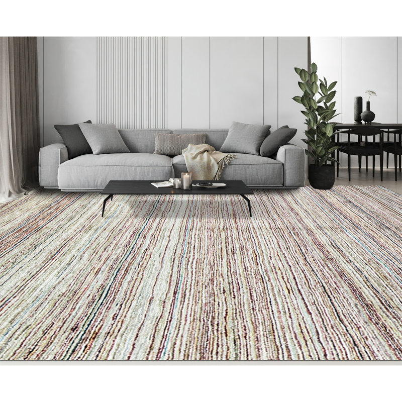 Gabbeh Hand-Knotted High-Quality Beige Area Rug