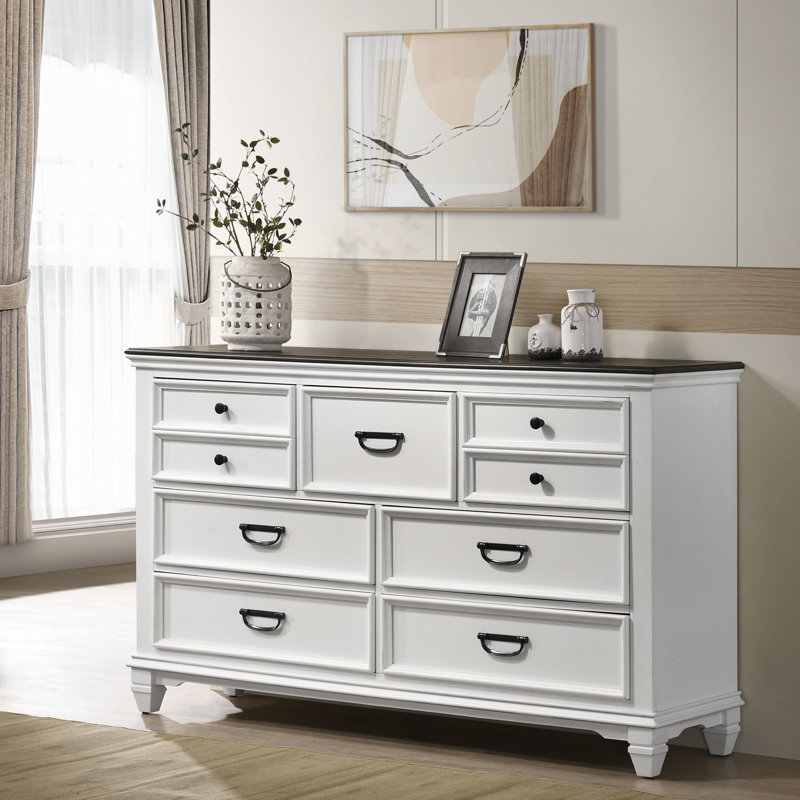 Semaj 63'' W 7 - Drawer Dresser, Weathered White