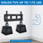 Mount-It Low-Profile TV Wall Mount 1" Slim Fixed Bracket Fits 37 - 80 in. TVs and VESA Compatible