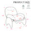 Fauteuil d'appoint en forme de crabe amusant et doux en tissu chenille Family Time-1932488899