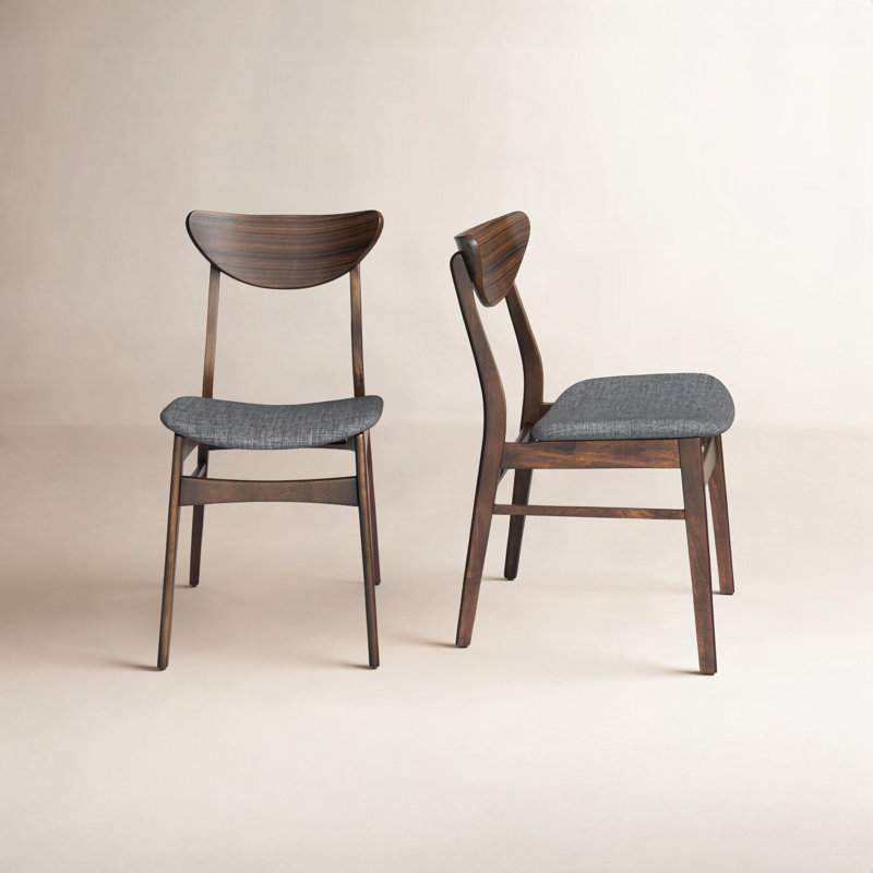 Marstrand Fabric Side Chair in Gray/Brown