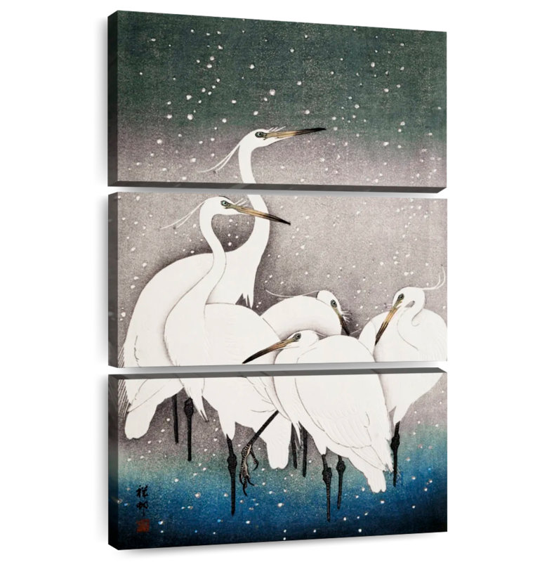 Brampt Group Of Egrets, 65" H x 42" W