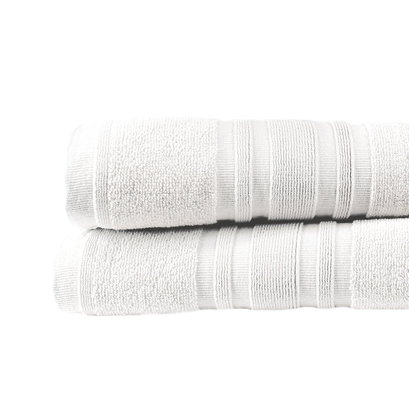 Turkish Cotton Plush Bath Sheet, White