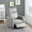 Fauteuil inclinable manuel, 30 po, en similicuir gris, pivotant sur 360 °.