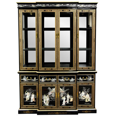 Lacquer Lighted China Cabinet