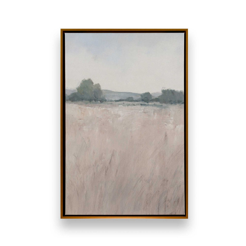 Impression sur toile Mute Countryside Serenity II, H 18,75 po x l 12,75 po x P 1,75 po, Cadre flottant or poli