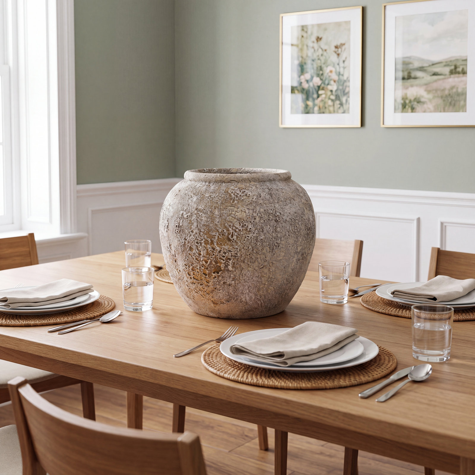 Agnes 9.84'' Terracotta Table Vase