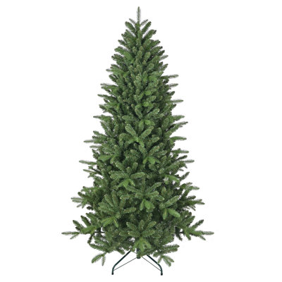 Arbre de Noël artificiel avec pointes de branches abondantes, aiguilles mixtes en PE + PVC, conception à charnières et support en métal robuste pour les décorations des Fêtes