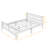 Bed Frame With Headboard And Footboard, Solid Wood Platform Bed Frame With Wooden Slat Support, Sleigh Bed For Guest, Adult-110824795-110824796