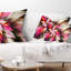  Coussin lombaire abstrait fleur exotique-30735182
