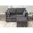 Toxi 58.26" Upholstered Loveseat with Ottoman-608522510