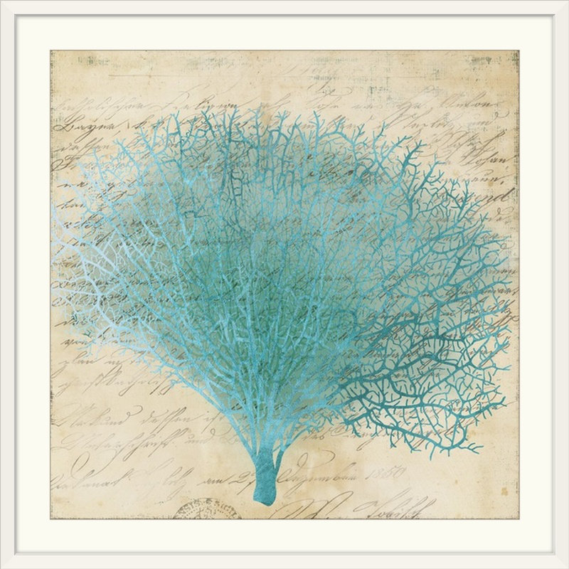 « iii » par pi studio, impression Coral, Cadre blanc, H 28 x l 28 po x P 1 po
