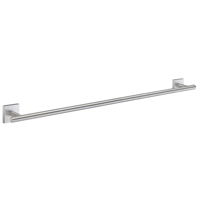 Barre à serviettes murale simple Witherspoon, Chrome brossé