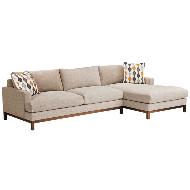 Barclay Butera Upholstery Chaise Sectional, Right Hand Facing