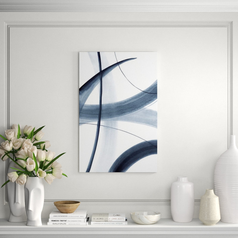 Rhythm In Blue III Print by Barclay Butera, Glass Coat, 37" H x 24" W