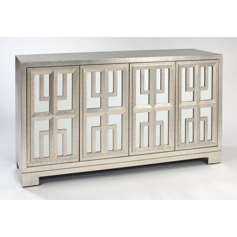 68'' Sideboard, Silver/Champagne