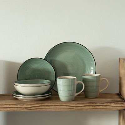 Piece Handmade Ceramic Dinnerware Set - Service for 4
