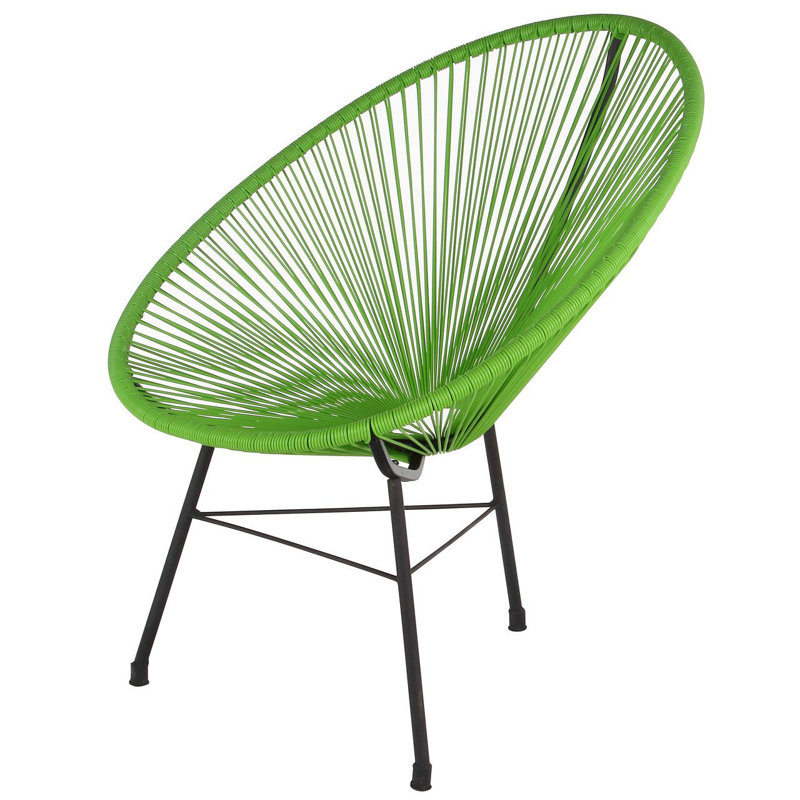 Cliffsage Metal Outdoor Lounge Chair, Green