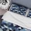 Ensemble de housse de couette moderne bleu et blanc Modern Triangles V-109156516
