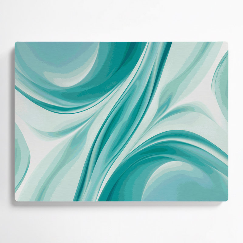 Gradient Abstract 72 Blue Metal Wall Art, 16" H x 20" W