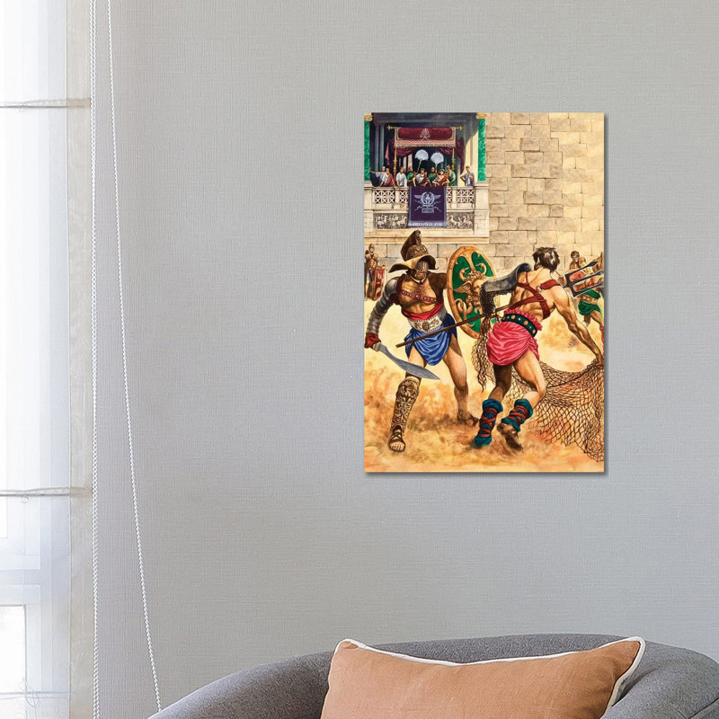 Gladiators by Peter Jackson - Wrapped Canvas Painting