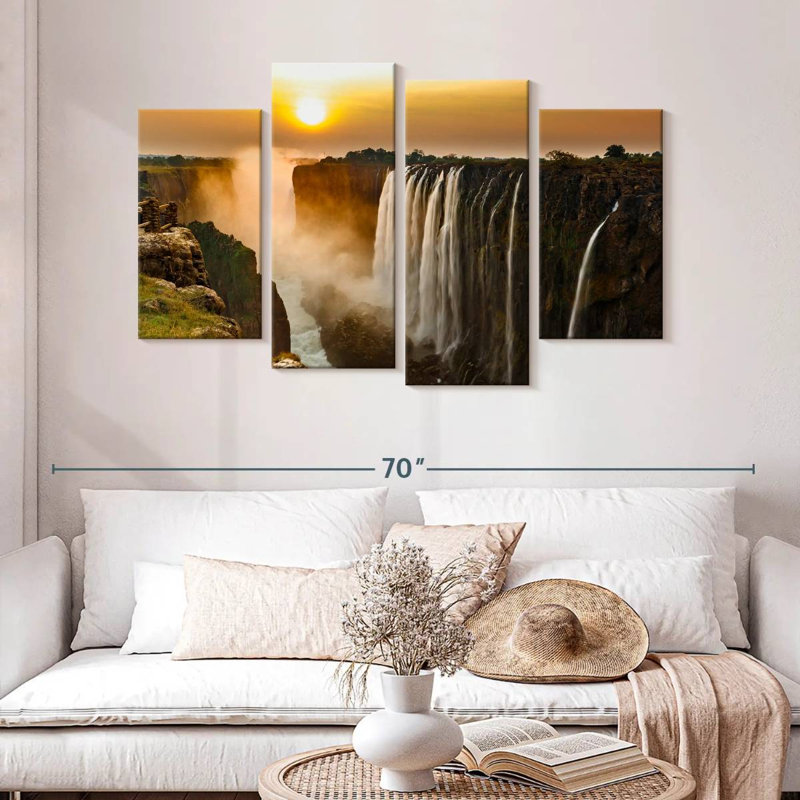 Alvord Victoria Falls Panorama, 32" H x 52" W