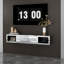 Amla Mirrored Floating TV Stand Wall Shelf For TVs Up To 24"