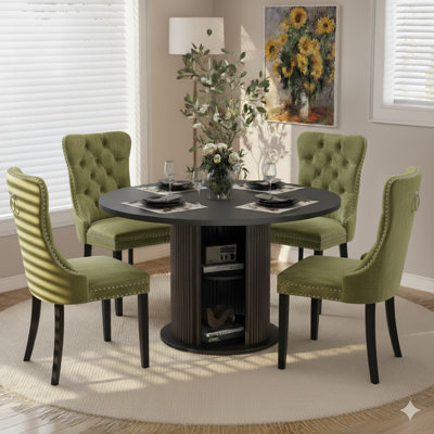 48 Inch Round Dining Table Sets For 4 People