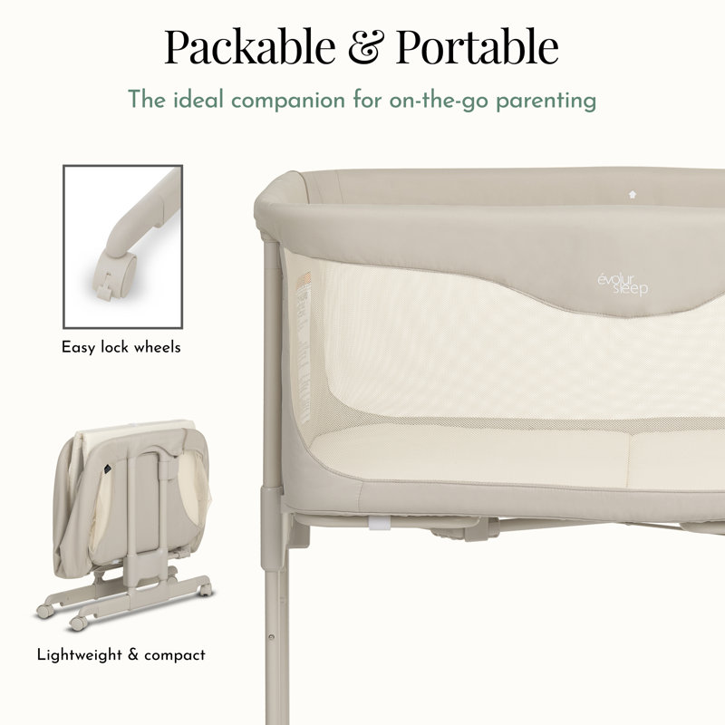 Evolur Kinsley Quickfold Portable Bassinet Wayfair